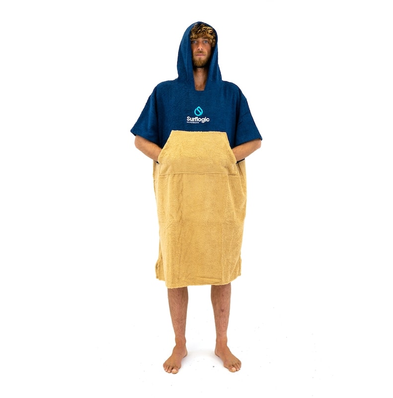 Surf Logic Towel Poncho navy/beige