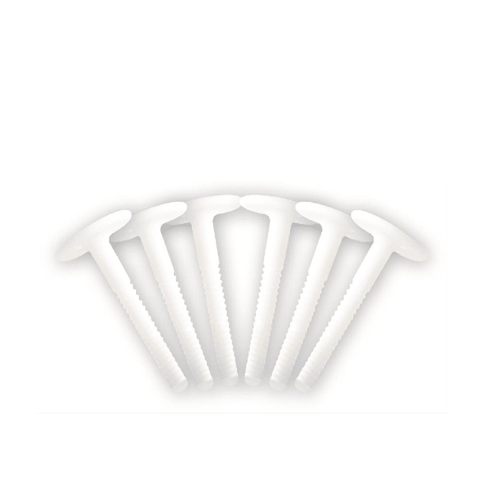 TAHE FIN SOFTBOARD SCREW SET (x6) - WHITE