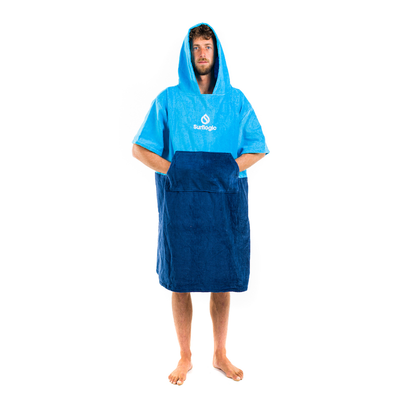 Surf Logic Towel Poncho cyan/navy