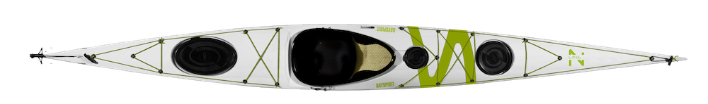 Zegul Bayspirit Outdoor Rudder/Skeg - White-Lime-White