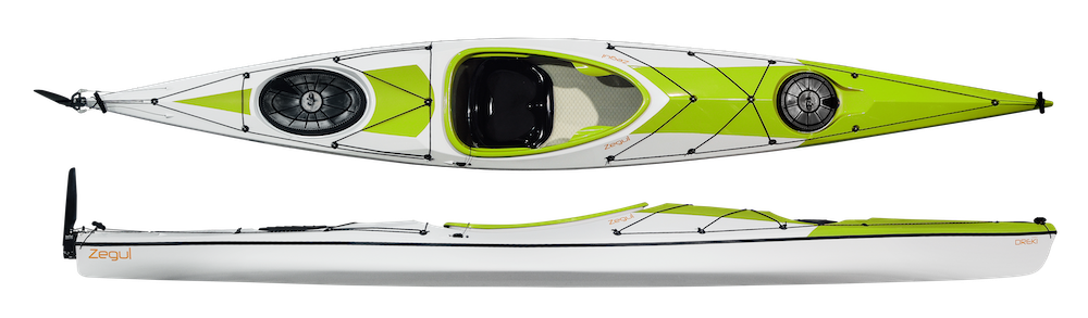 Zegul Dreki MV A-Core Rudder - White-Lime-White