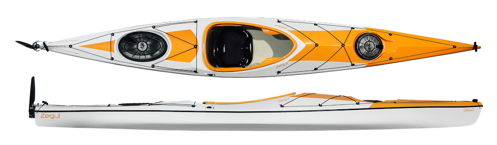 Zegul Dreki MV A-Core Rudder White-Orange-White